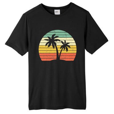 Palm Tree Retro Tropical Beach Tall Fusion ChromaSoft Performance T-Shirt