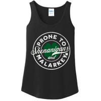 Prone To Shenanigans And Malarkey St Patricks Day Ladies Essential Tank