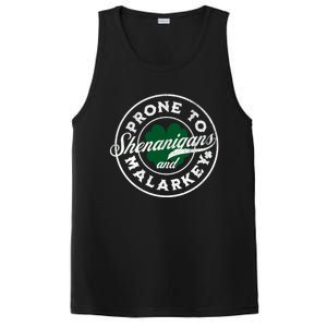 Prone To Shenanigans And Malarkey St Patricks Day PosiCharge Competitor Tank