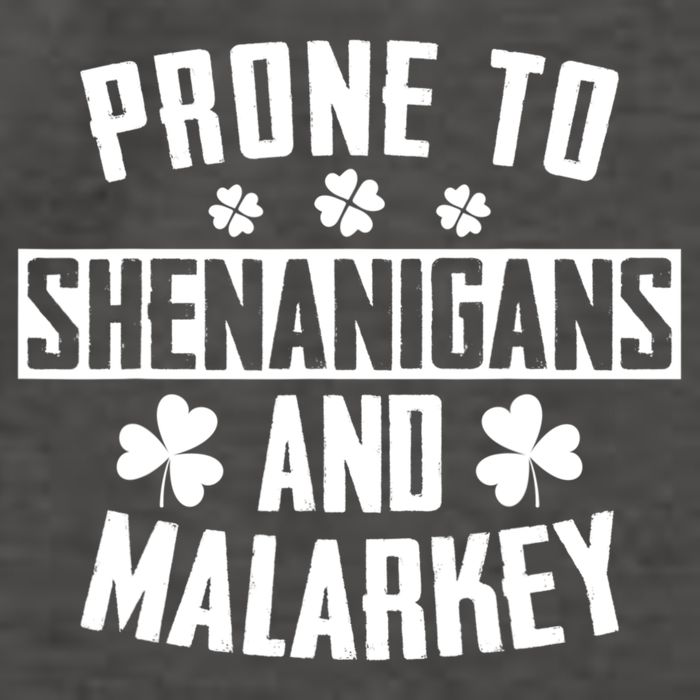 Prone To Shenanigans And Malarkey Irish Shamrock Leprechaun Vector Backpack