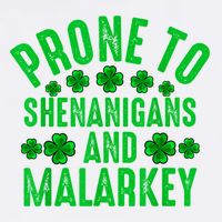 Prone To Shenanigans And Malarkey Irish Shamrock Leprechaun Garment-Dyed Sweatshirt