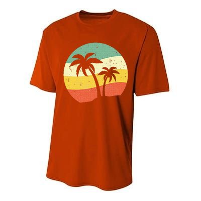 Palm Tree Summer Sunshine Summer Vacation Performance Sprint T-Shirt