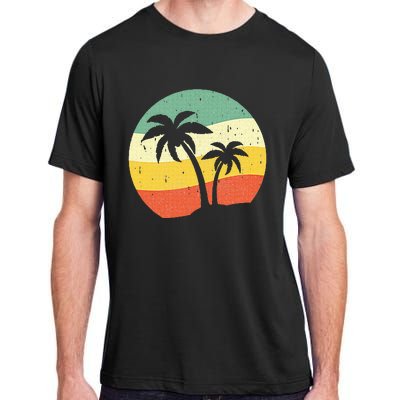 Palm Tree Summer Sunshine Summer Vacation Adult ChromaSoft Performance T-Shirt