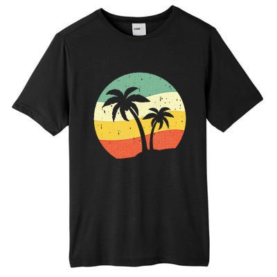 Palm Tree Summer Sunshine Summer Vacation Tall Fusion ChromaSoft Performance T-Shirt