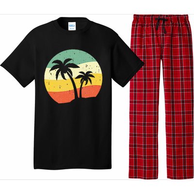 Palm Tree Summer Sunshine Summer Vacation Pajama Set