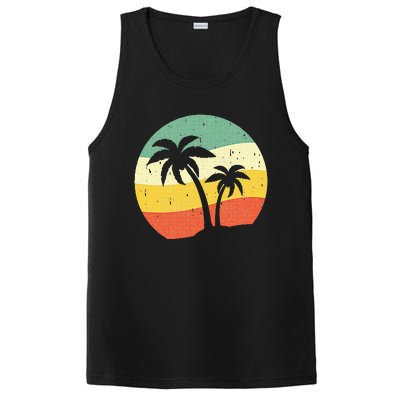 Palm Tree Summer Sunshine Summer Vacation PosiCharge Competitor Tank