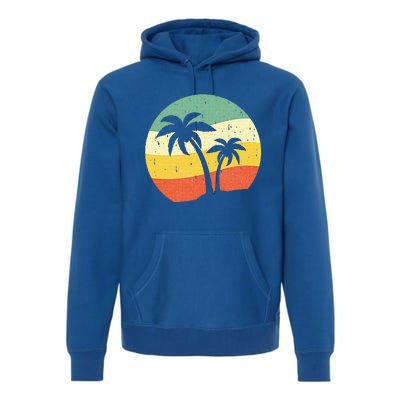 Palm Tree Summer Sunshine Summer Vacation Premium Hoodie