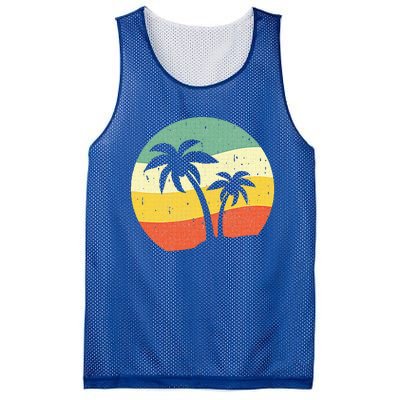 Palm Tree Summer Sunshine Summer Vacation Mesh Reversible Basketball Jersey Tank