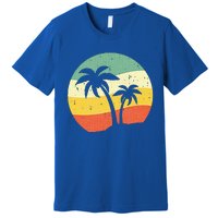 Palm Tree Summer Sunshine Summer Vacation Premium T-Shirt