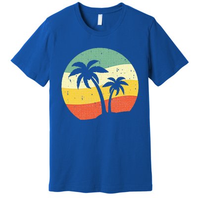 Palm Tree Summer Sunshine Summer Vacation Premium T-Shirt