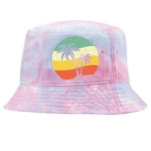 Palm Tree Summer Sunshine Summer Vacation Tie-Dyed Bucket Hat