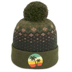 Palm Tree Summer Sunshine Summer Vacation The Baniff Cuffed Pom Beanie