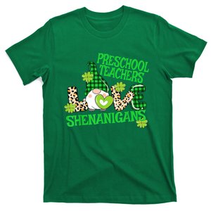 Preschool Teacher St Patricks Day PreK Shenanigans LOVE T-Shirt