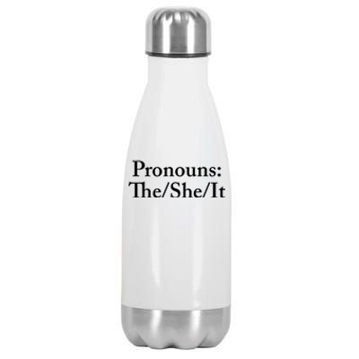 Pronouns The She It Stainless Steel Insulated Water Bottle