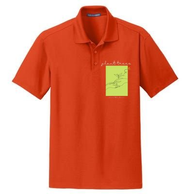 Plant Trees Save The Bees: Environt/nature Conservation Gift Dry Zone Grid Polo