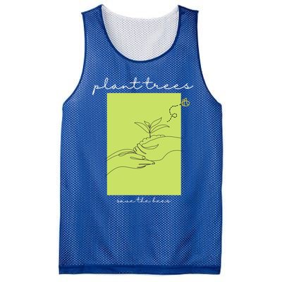 Plant Trees Save The Bees: Environt/nature Conservation Gift Mesh Reversible Basketball Jersey Tank