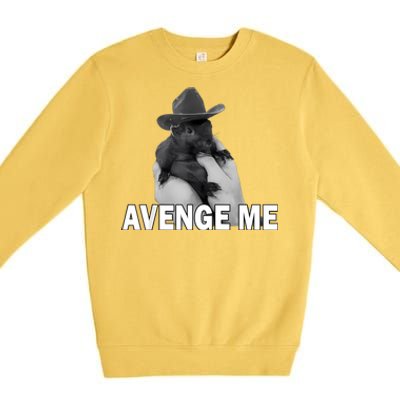 Peanut The Squirrel Avenge Me Premium Crewneck Sweatshirt