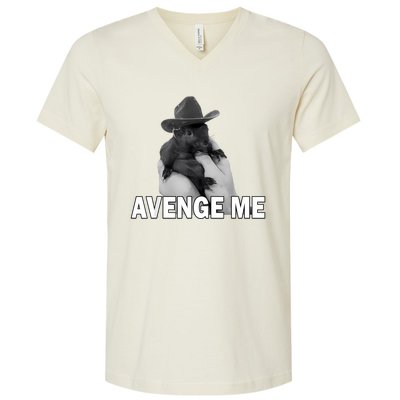 Peanut The Squirrel Avenge Me V-Neck T-Shirt