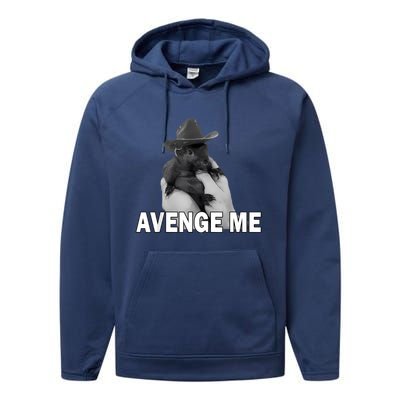 Peanut The Squirrel Avenge Me Performance Fleece Hoodie