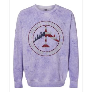 Peace Through Superior Firepower B 52 Stratofortress Design Colorblast Crewneck Sweatshirt