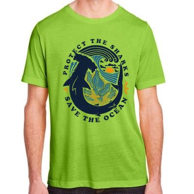 Protect The Shark Save The Ocean Save Ocean Adult ChromaSoft Performance T-Shirt