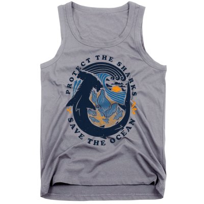 Protect The Shark Save The Ocean Save Ocean Tank Top