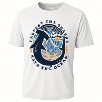 Protect The Shark Save The Ocean Save Ocean Cooling Performance Crew T-Shirt