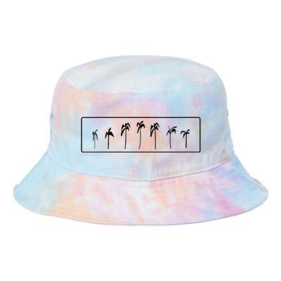 Palm Trees Simple Sophisticated Vacation Tie Dye Newport Bucket Hat