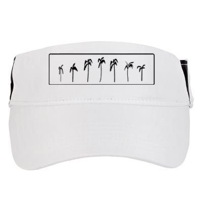 Palm Trees Simple Sophisticated Vacation Adult Drive Performance Visor