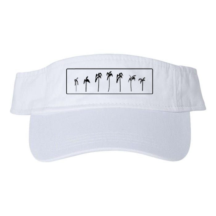 Palm Trees Simple Sophisticated Vacation Valucap Bio-Washed Visor