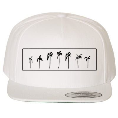 Palm Trees Simple Sophisticated Vacation Wool Snapback Cap