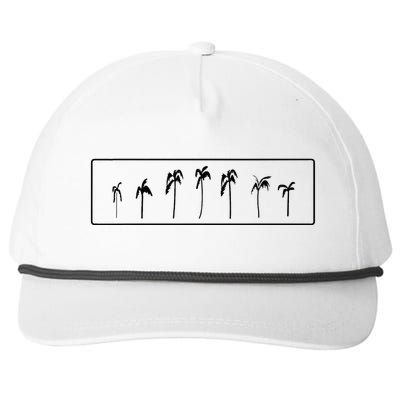 Palm Trees Simple Sophisticated Vacation Snapback Five-Panel Rope Hat