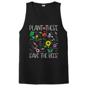 Plant These Save Bees Wildflower Earth Day Support Bee Lover PosiCharge Competitor Tank