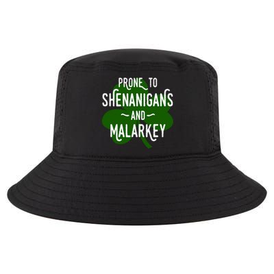 Prone To Shenanigans Funny St Patricks Cool Comfort Performance Bucket Hat