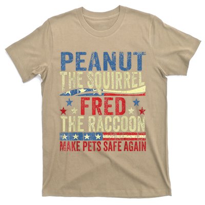 Peanut The Squirrel & Fred The Raccoon Make Pets Safe Again T-Shirt