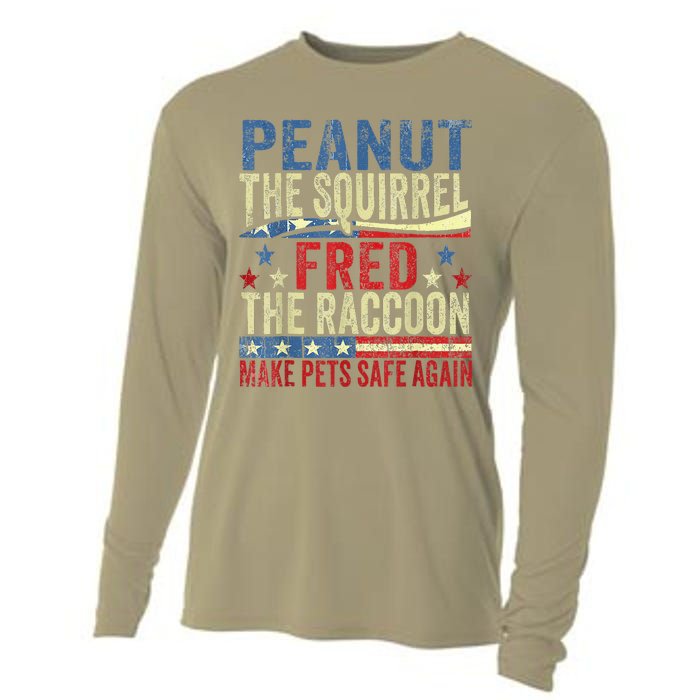 Peanut The Squirrel & Fred The Raccoon Make Pets Safe Again Cooling Performance Long Sleeve Crew