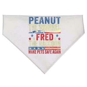 Peanut The Squirrel & Fred The Raccoon Make Pets Safe Again USA-Made Doggie Bandana