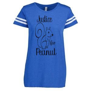 Peanut The Squirrel Justice For Peanut Squirrel Enza Ladies Jersey Football T-Shirt