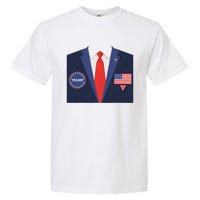 President Trump Suit Halloween Lazy Costume Flag Garment-Dyed Heavyweight T-Shirt