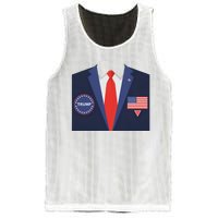 President Trump Suit Halloween Lazy Costume Flag Mesh Reversible Basketball Jersey Tank