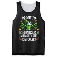 Prone To Shenanigans Malarkey Tomfoolery St Patricks Mesh Reversible Basketball Jersey Tank