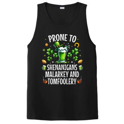 Prone To Shenanigans Malarkey Tomfoolery St Patricks PosiCharge Competitor Tank