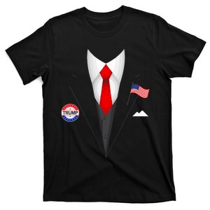 President Trump Suit Halloween Lazy Costume T-Shirt