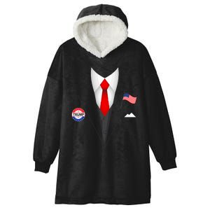 President Trump Suit Halloween Lazy Costume Hooded Wearable Blanket