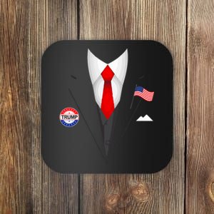 President Trump Suit Halloween Lazy Costume Coaster