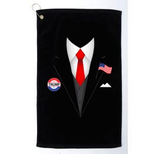 President Trump Suit Halloween Lazy Costume Platinum Collection Golf Towel