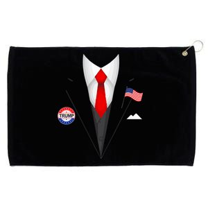 President Trump Suit Halloween Lazy Costume Grommeted Golf Towel