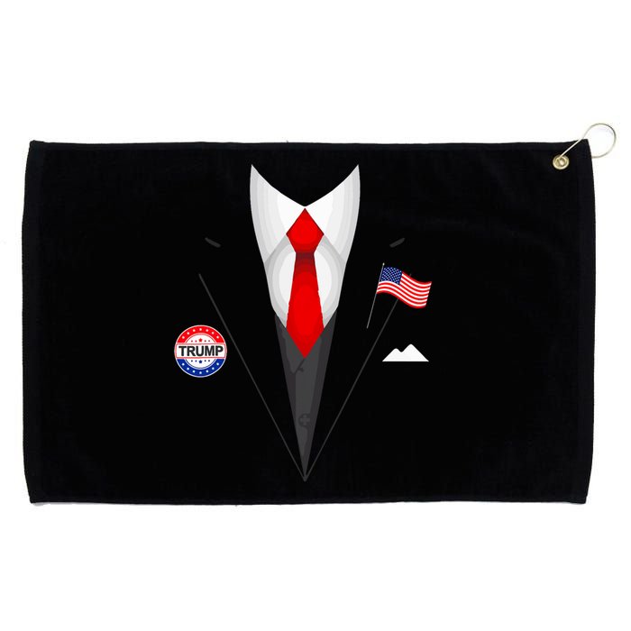 President Trump Suit Halloween Lazy Costume Grommeted Golf Towel