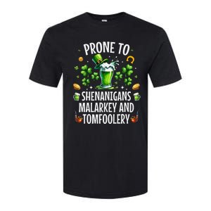 Prone To Shenanigans Malarkey Tomfoolery St Patricks Softstyle® CVC T-Shirt