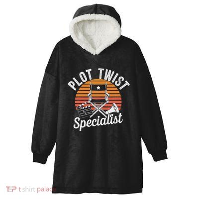 Plot Twist Specialist Film Director Filmmaker Movie Hooded Wearable Blanket